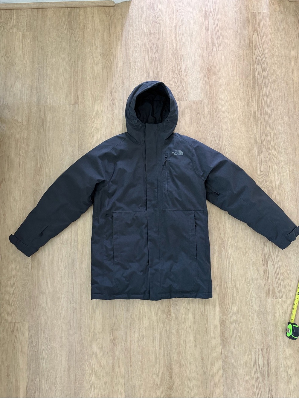 The North Face Men's Dark Gray Hooded Winter Parka